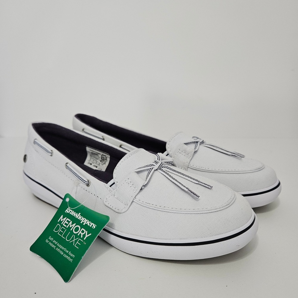 Keds Grasshoppers Boat Shoe Loafers Women 6.5 Nautical Flat Arch Support Cushion